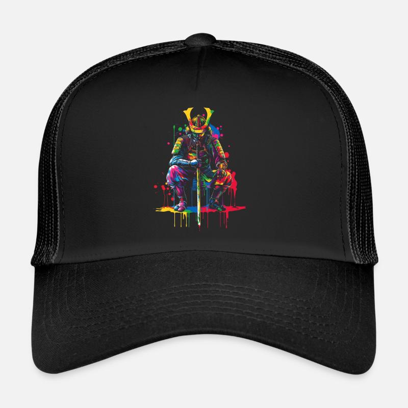 Samurai Warrior Bushido Japanese Pop Art Trucker Cap