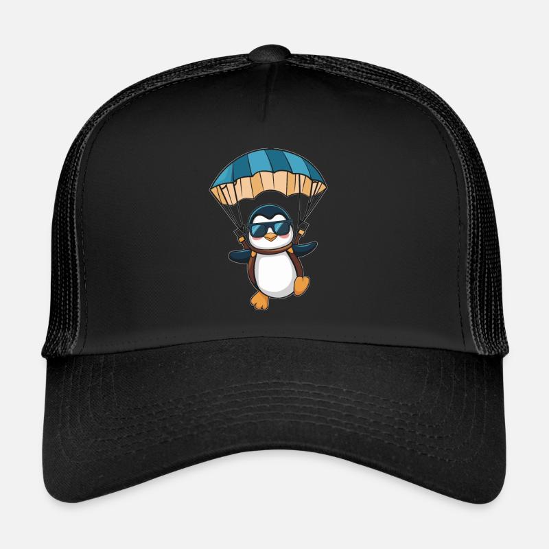 Pingouin cool avec parachute Casquette trucker 