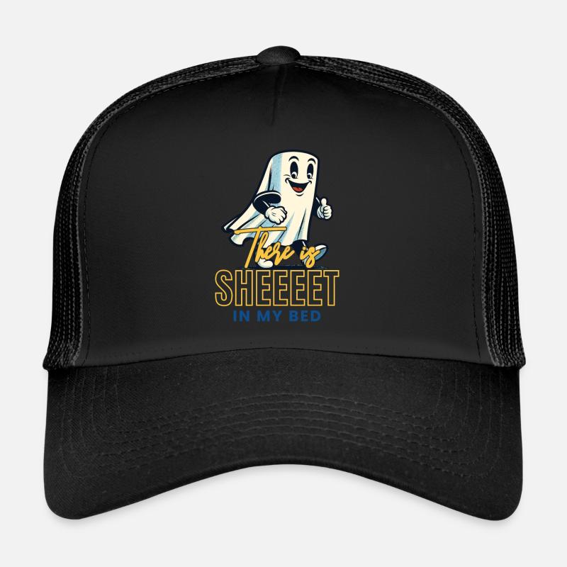 Funny Ghost Saying Occult Halloween Ghost Trucker Cap