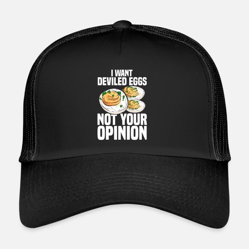 Gefüllte Eier - Thanksgiving Essen Rezept Trucker Cap