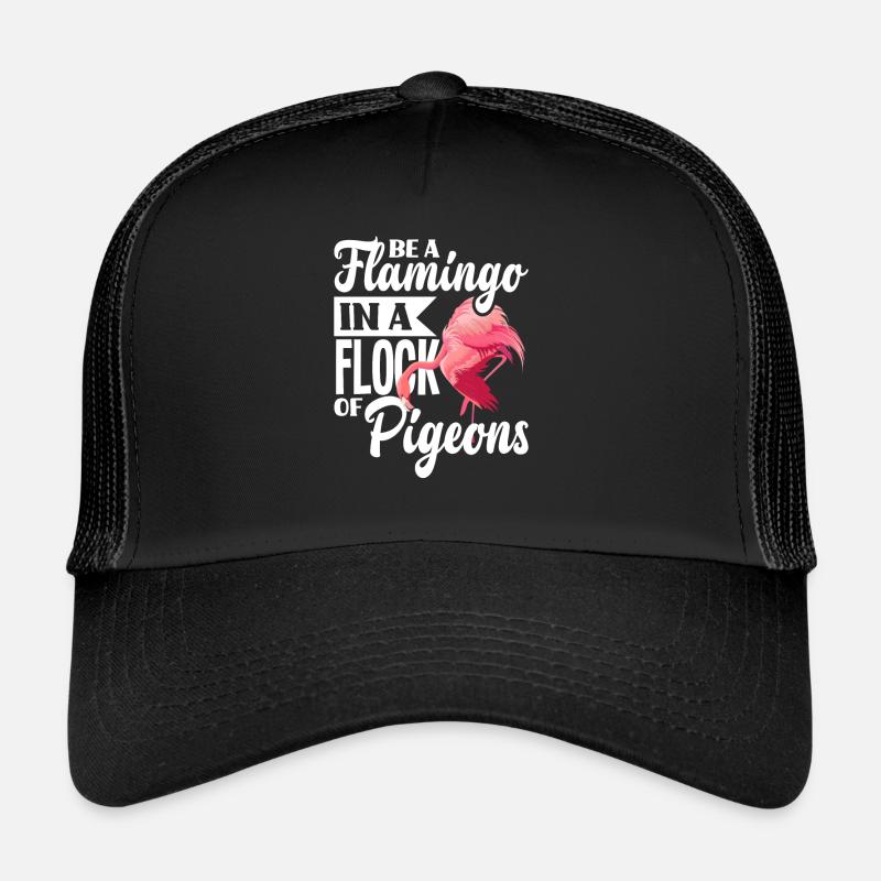 Idée cadeau de jeu de mots Flamingo Doves Casquette trucker 