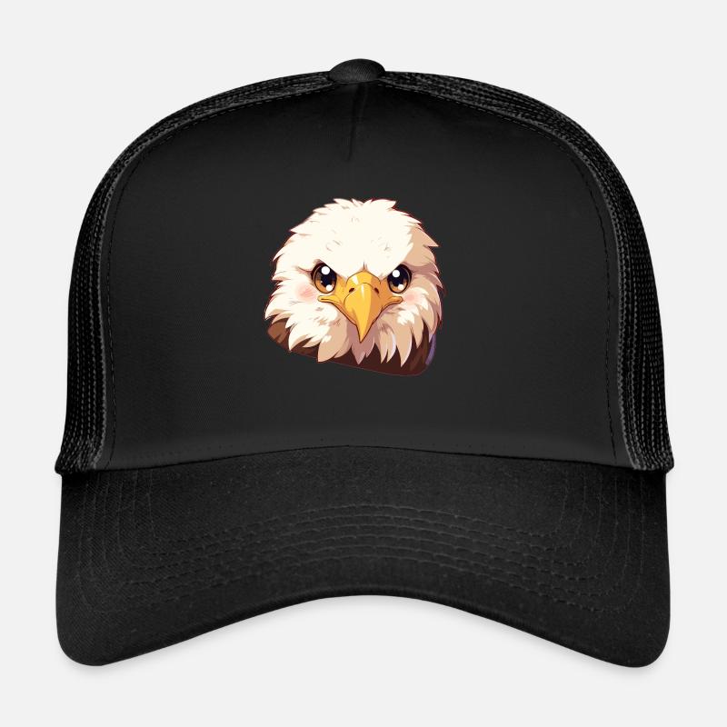 Pygargue à tête blanche Weißkopfseeadler Casquette trucker 