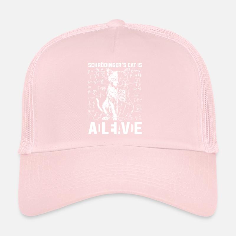 Le chat de Schrödinger est mort et vivant Casquette trucker 