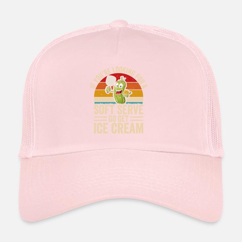 Pickleball Player Crème glacée molle Casquette trucker 