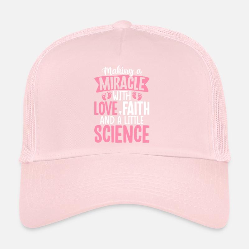 Making A Miracle With Love IVF Funny In Vitro Trucker Cap