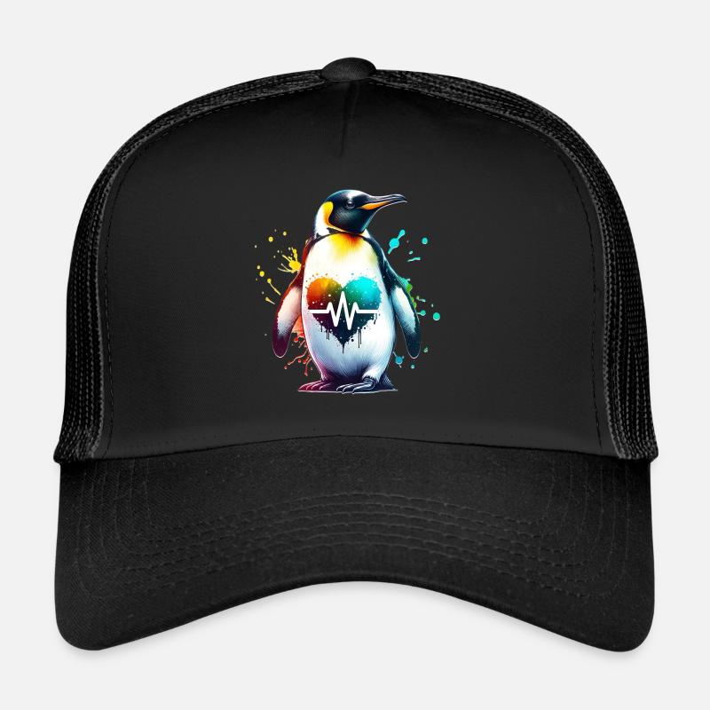 Galapagos Pinguin EKG Trucker Cap