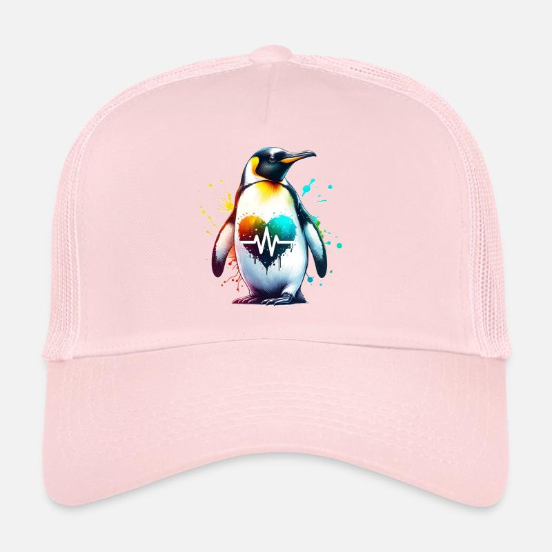 ECG du pingouin des Galapagos Casquette trucker 