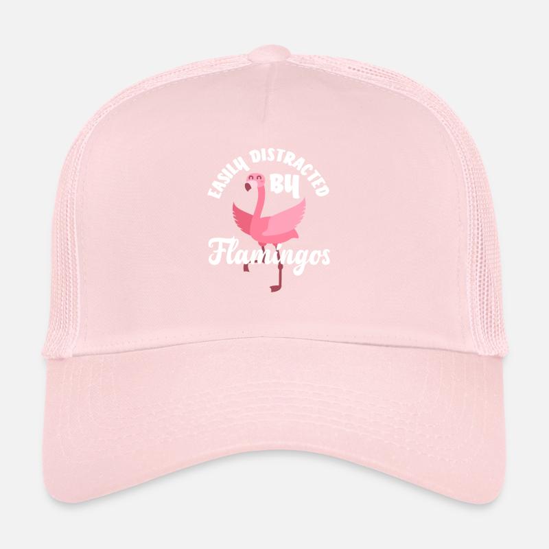 Flamant rose distrait Casquette trucker 