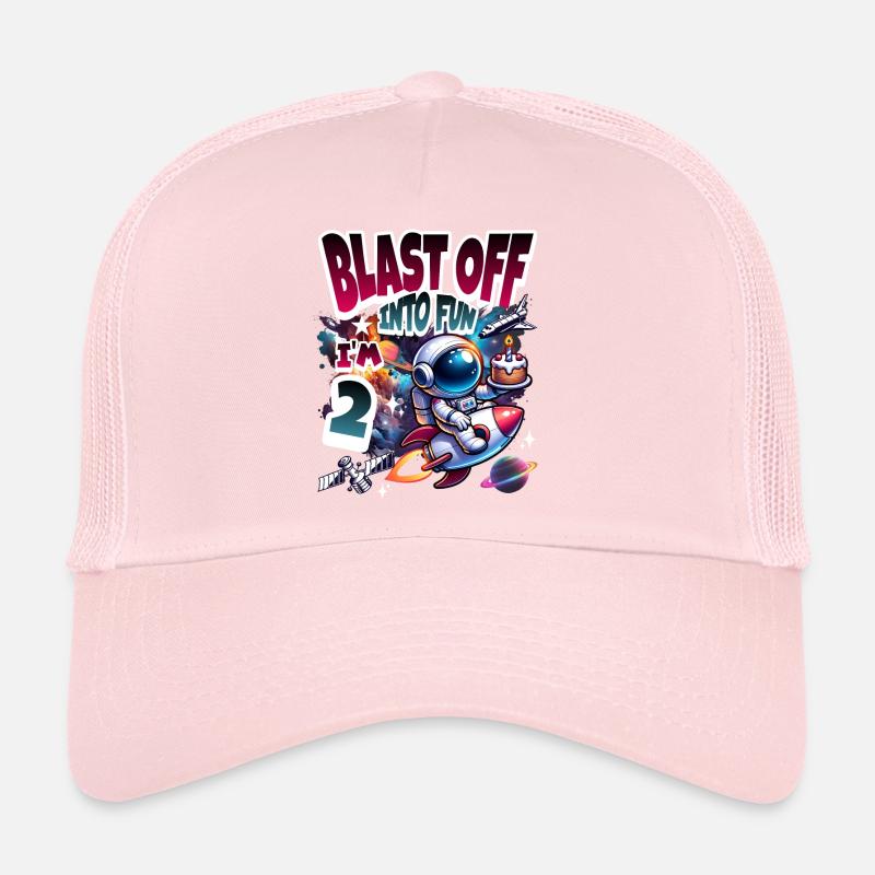 Astronaute 2e anniversaire Espace Casquette trucker 