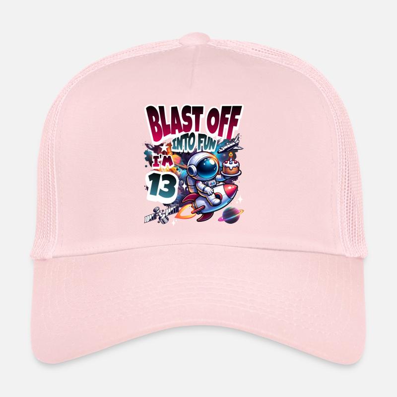 Astronaute 13e anniversaire Espace Casquette trucker 