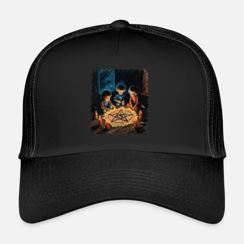 Rétro Vintage Design Occulte Rituels d’invocation Casquette trucker 