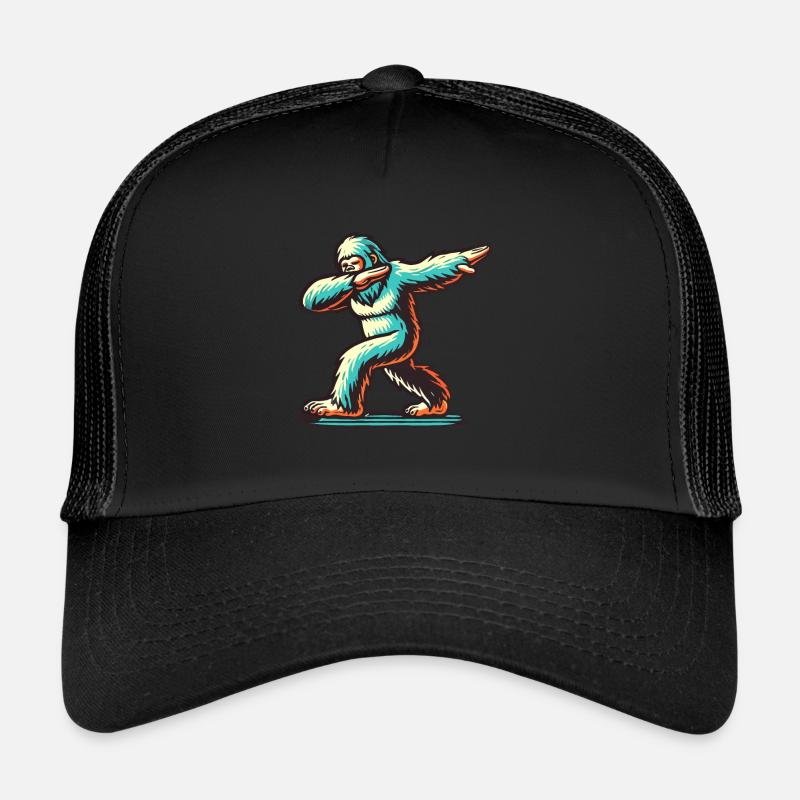 Dabbing Bigfoot Drôle Dabbing Design Casquette trucker 