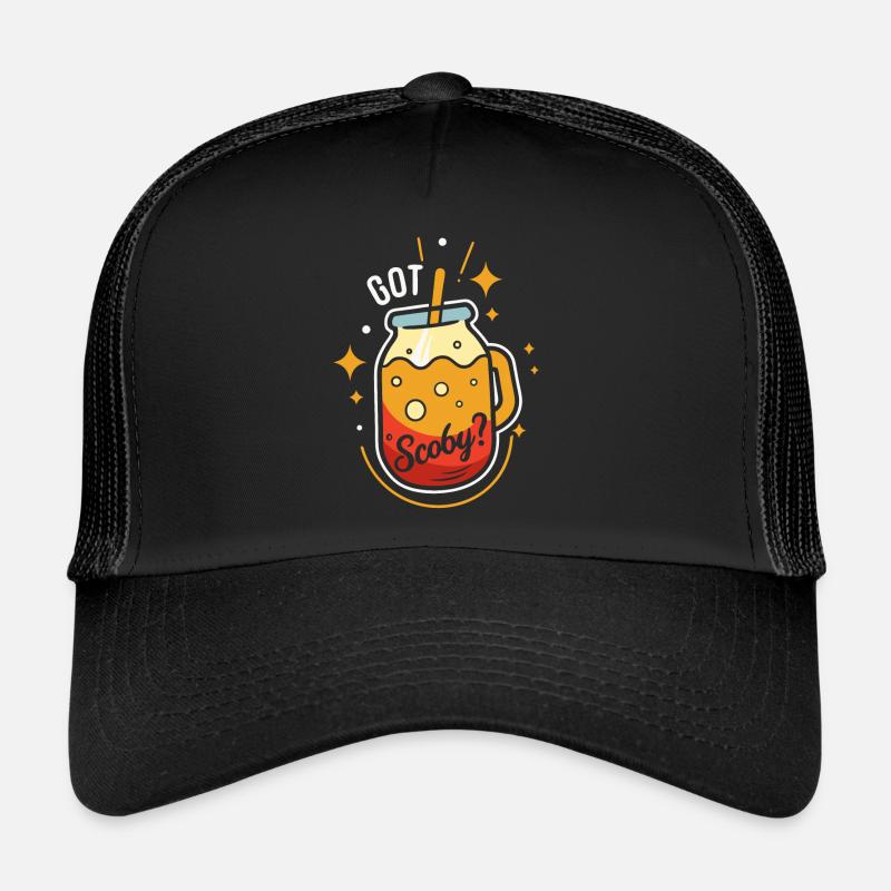 Propulsé par le champignon Kombucha Casquette trucker 