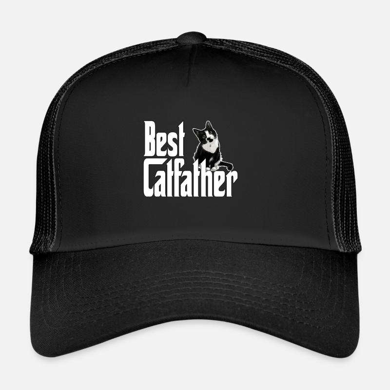 Chat Papa Meilleur Catfather Jamais Fou Chat Père Kitty Casquette trucker 