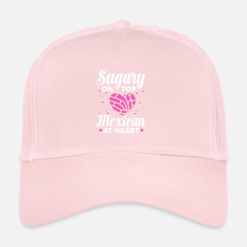 sugary on top mexican at heart Design Trucker Cap