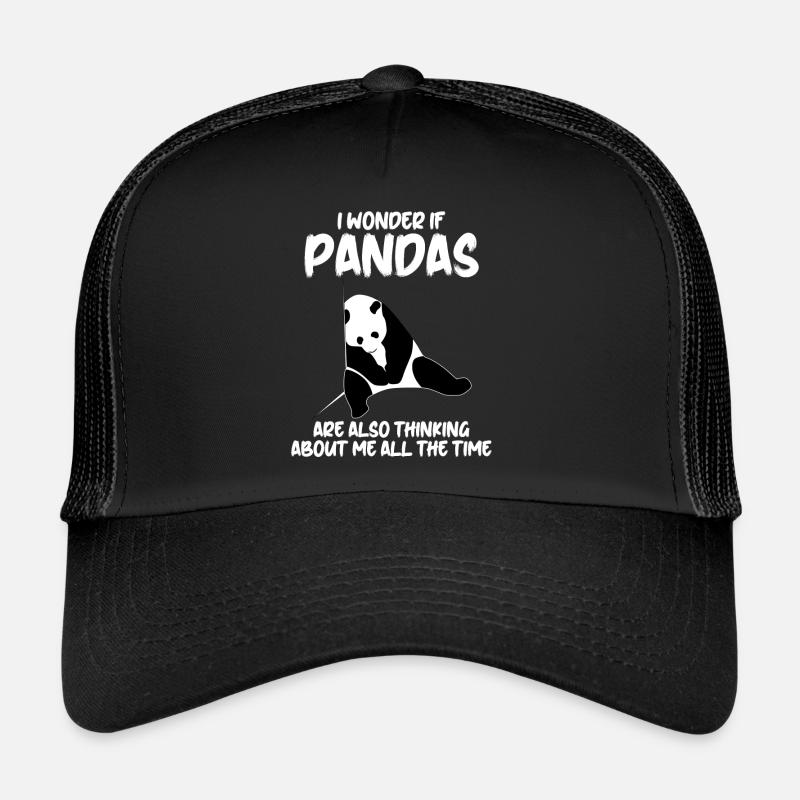 Sleeping Giant Panda Panda Bear Trucker Cap