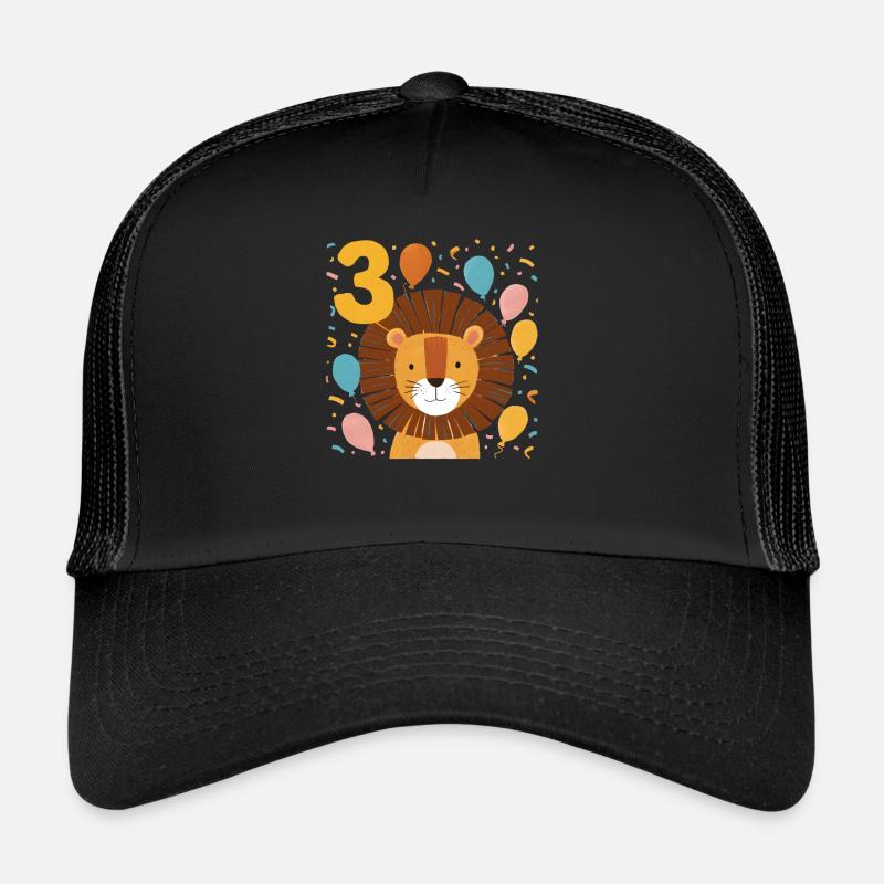 3. Geburtstag Löwe Kinder Geburtstag Trucker Cap
