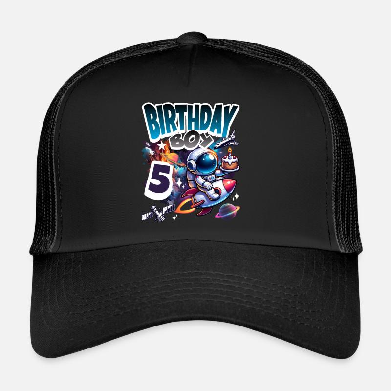 Astronaute 5e anniversaire Espace Casquette trucker 