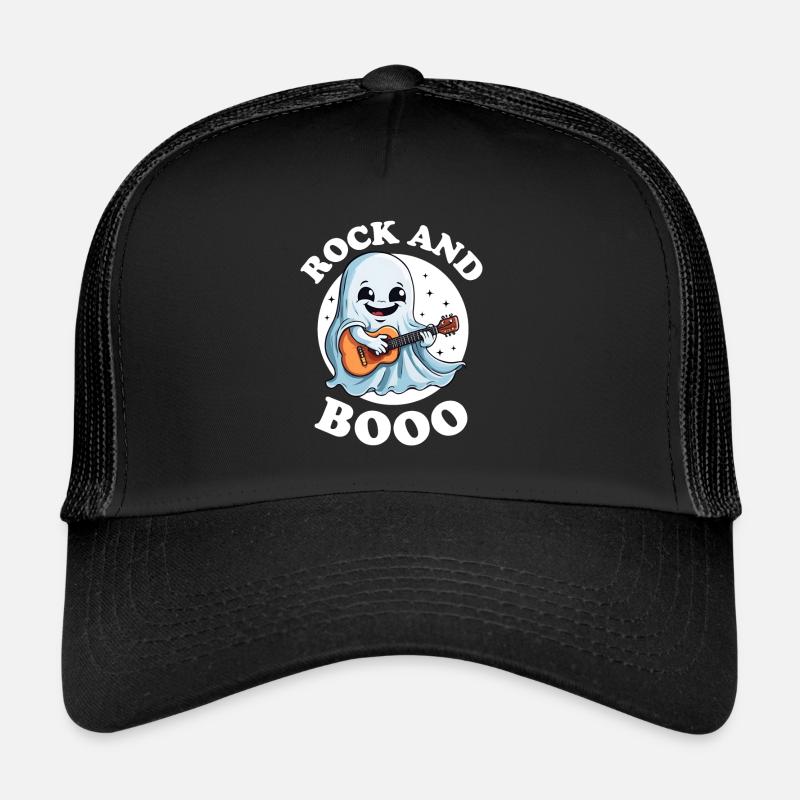 Rock And Booo - Trucker Cap - Schwarz/Schwarz