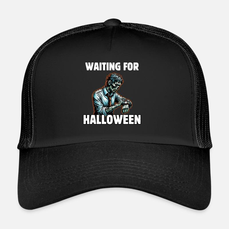 Waiting For Halloween Trucker Cap