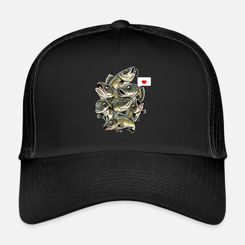 Drôle de sandre Poisson Zander Casquette trucker 