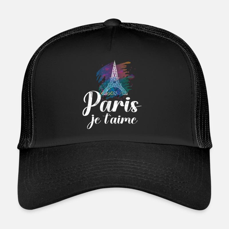 Frankreich Paris Eiffelturm Frankreich Flagge Trucker Cap