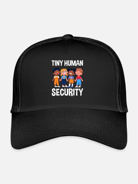 Little people safety daycare center - Trucker Cap - black/black - Front