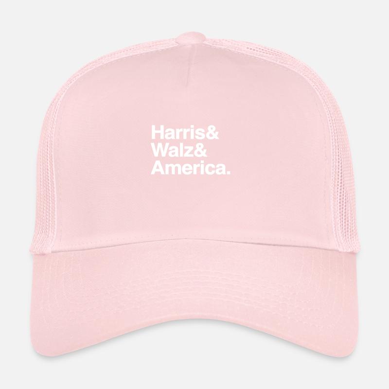 Kamala Harris & Tim Walz 2024 Support Shirt Trucker Cap