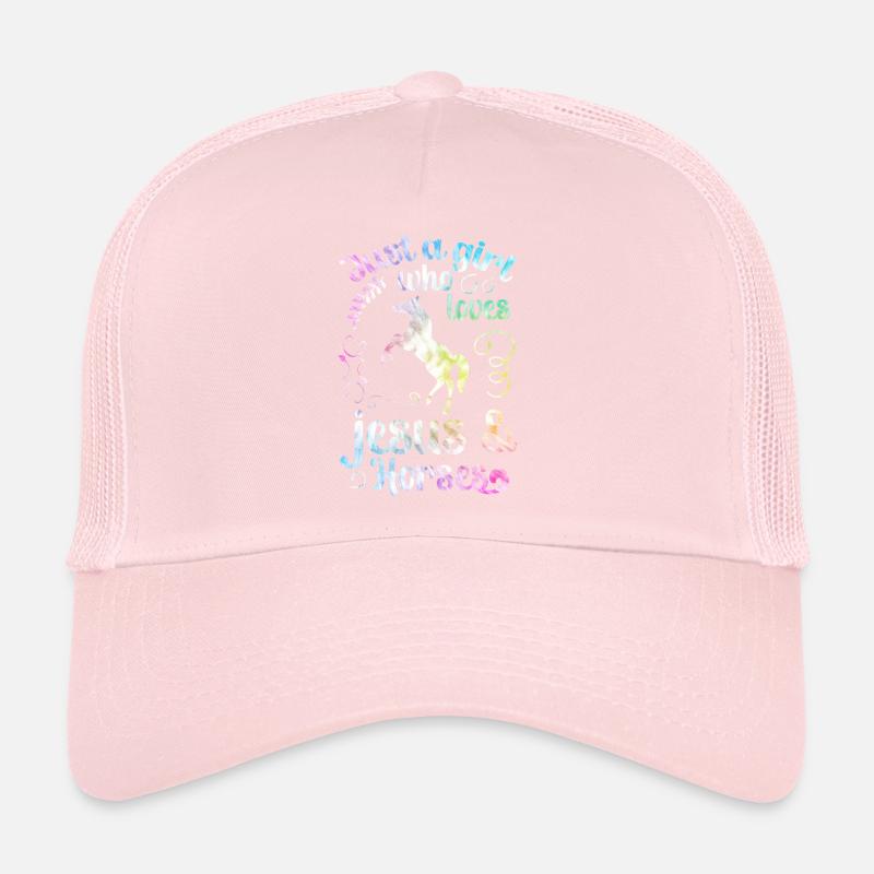 Jésus et les chevaux Équitation Casquette trucker 
