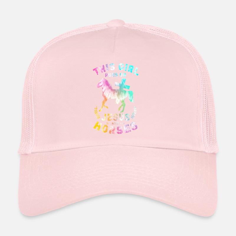 Jésus et les chevaux Équitation Casquette trucker 