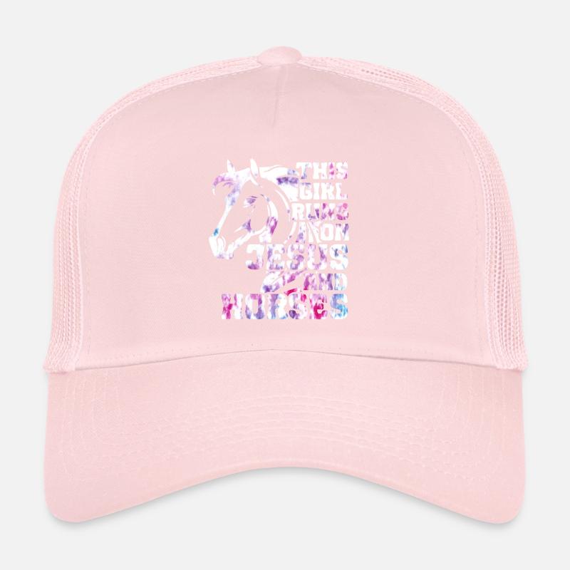 Jésus et les chevaux Équitation Casquette trucker 