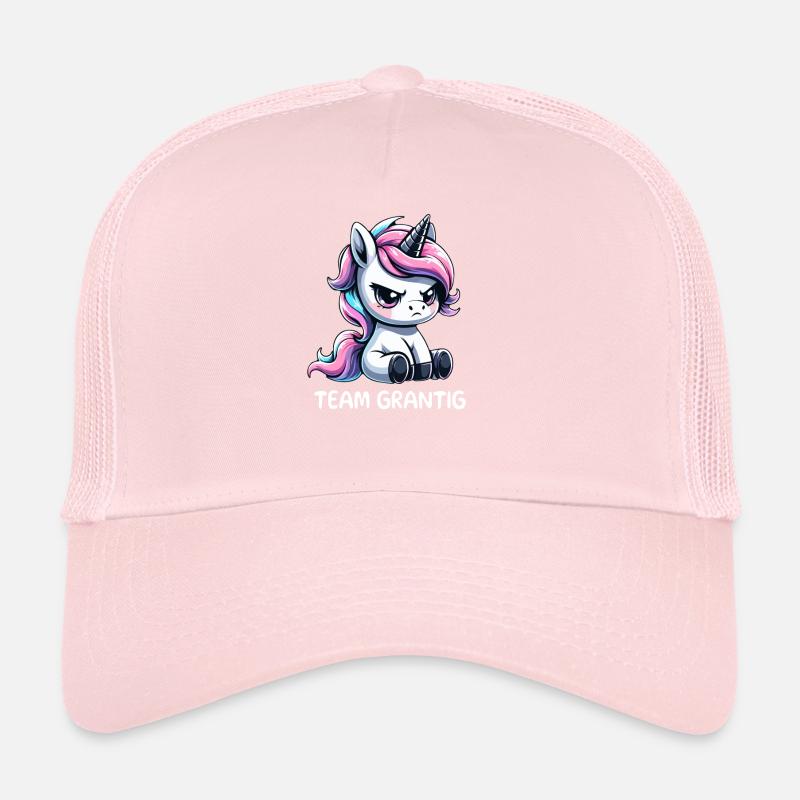 Team Grantig Groups Dialect Saying Unicorn Trucker Cap