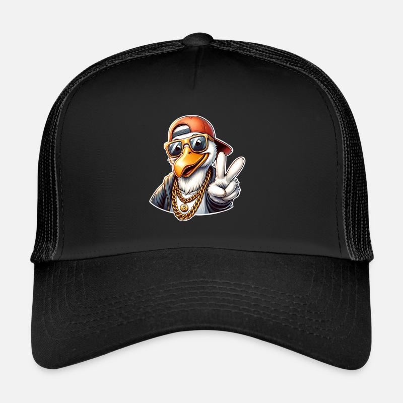 Dodo Peace - Trucker Cap - Schwarz/Schwarz