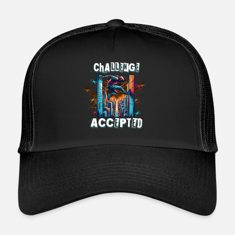Parkour - Trucker Cap - Schwarz/Schwarz
