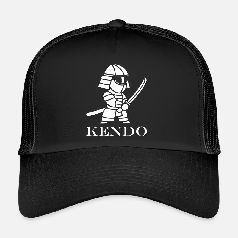KENDO - Casquette trucker  - noir/noir