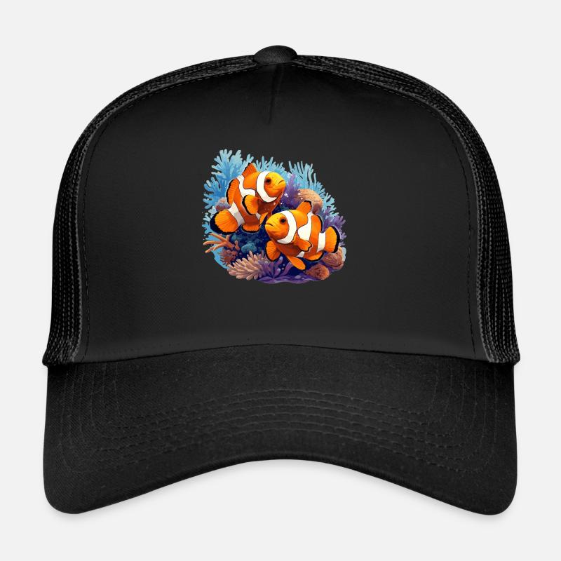 Clownfish Clownfische Clownfisch - Trucker Cap - Schwarz/Schwarz