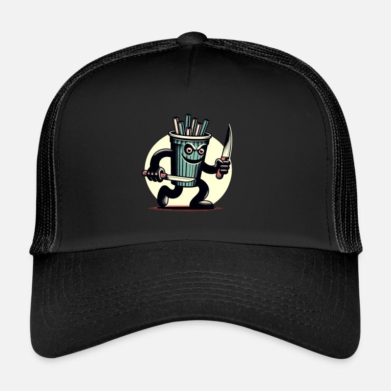 Unheimlicher Psycho Trinkbecher Getränke Trucker Cap