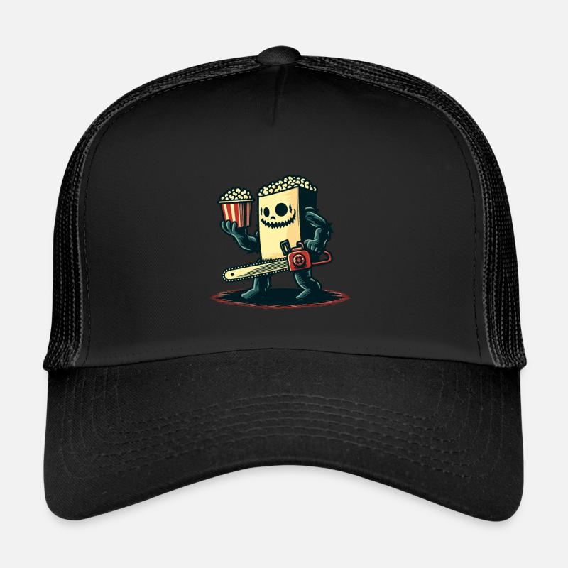 Scary Psycho Popcorn pour les films d’horreur Casquette trucker 