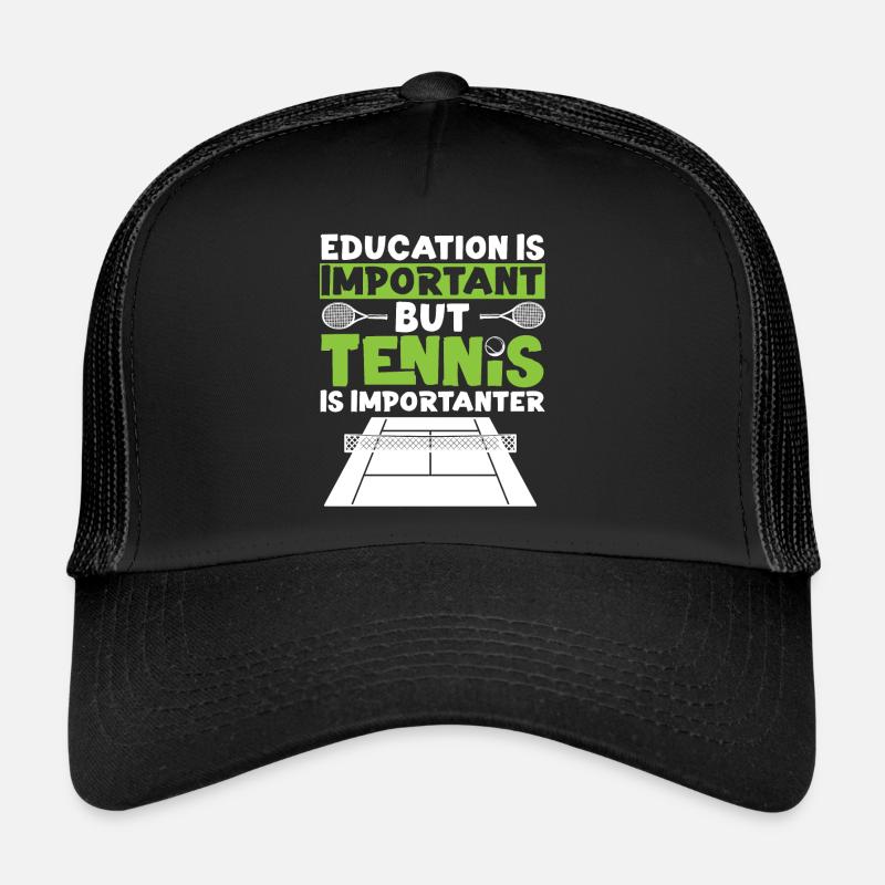Funny Tennis Player Racket Trucker Cap