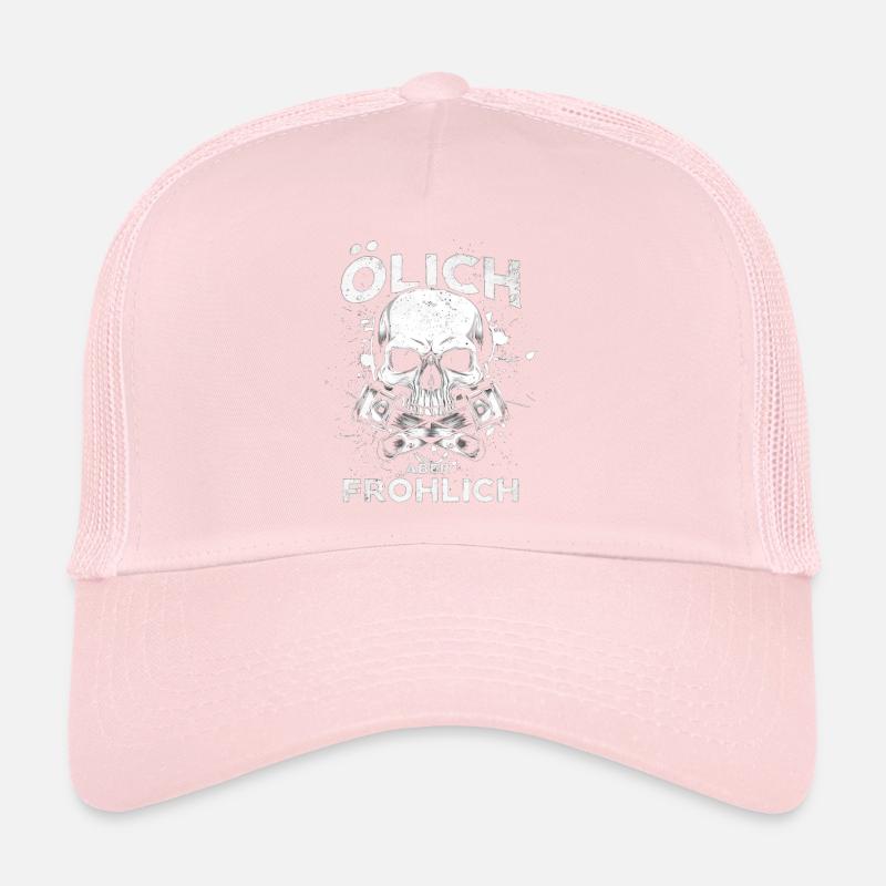 Oily but cheerful – For the true mechanics Trucker Cap