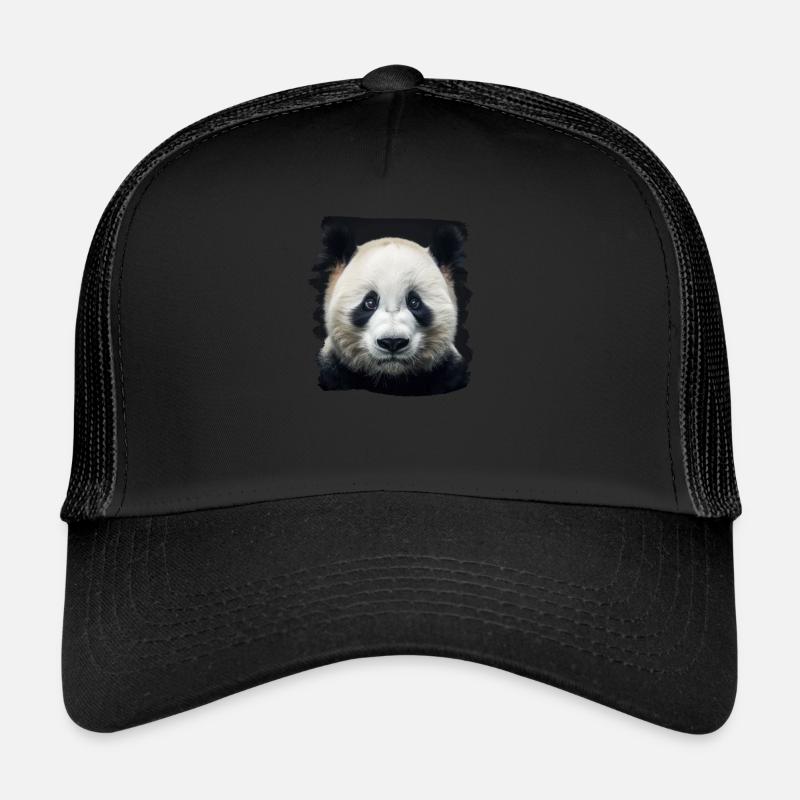Panda géant Pandas Große Pandas Großer Panda Casquette trucker 