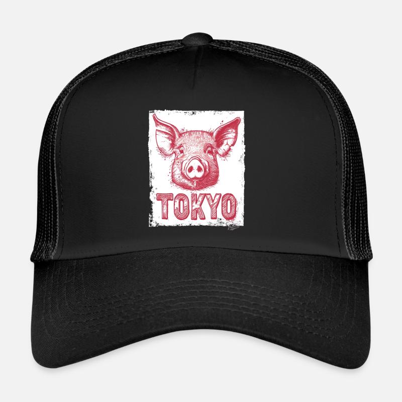 Sow the Tokyo Pig - Trucker Cap - black/black