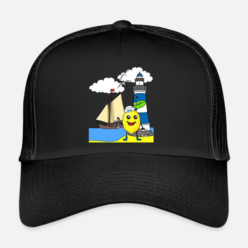Seemann Zitrone sauer Seefahrt Matrosen Seemänner Trucker Cap