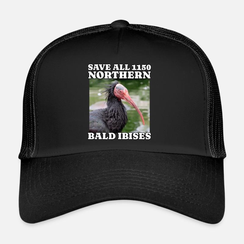 Save Waldrapp - Trucker Cap - Schwarz/Schwarz