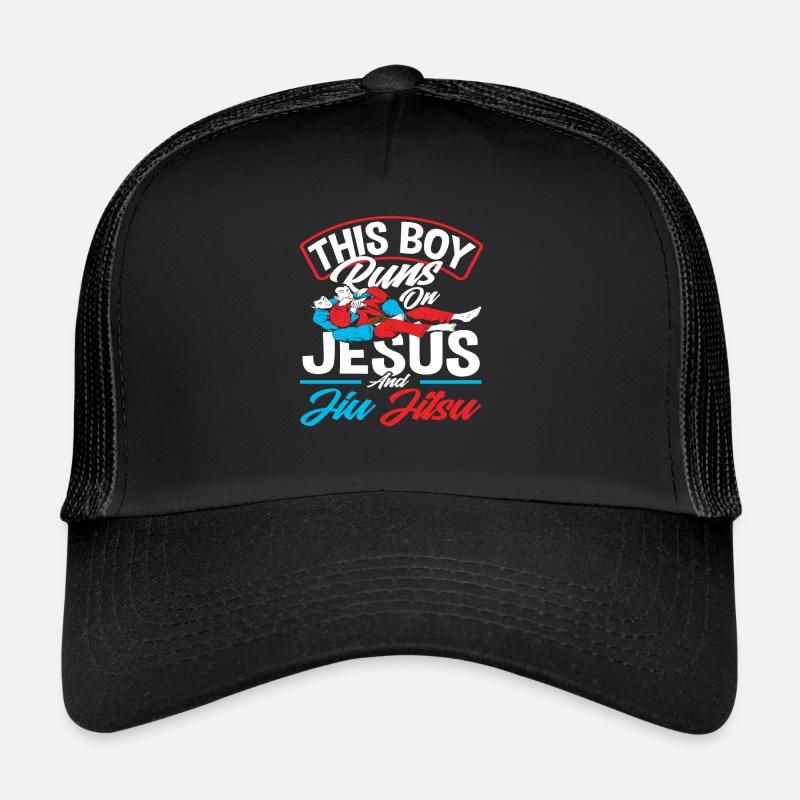Ce garçon vit pour Jésus et le Jiu Jitsu Casquette trucker 