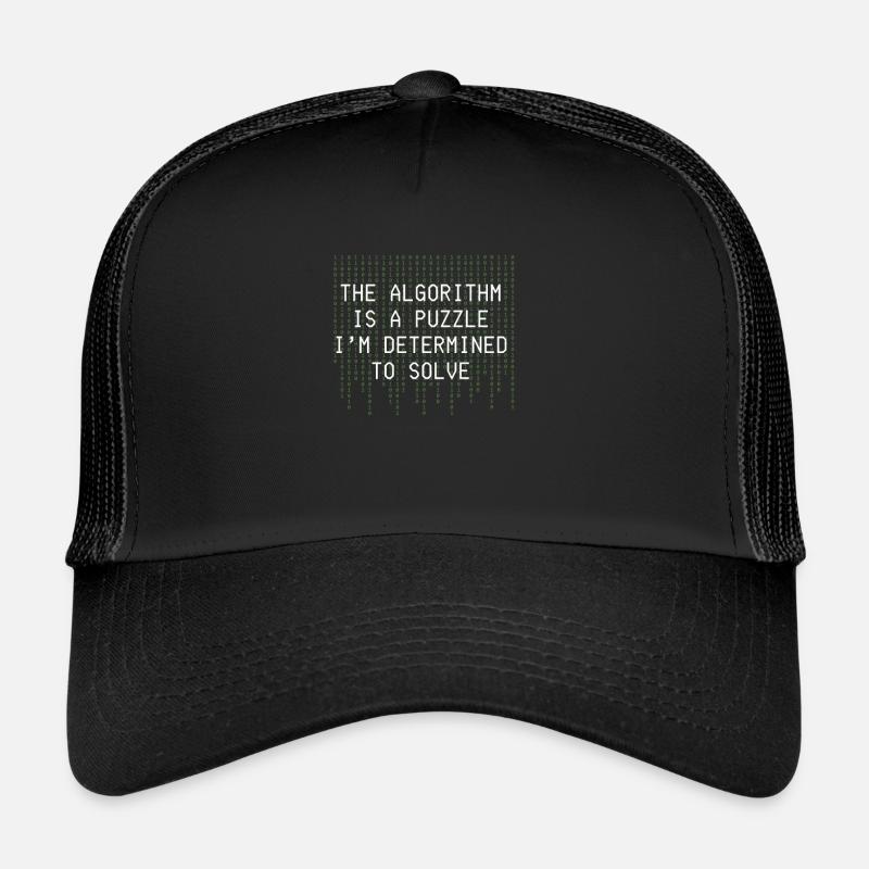 Algorithme Puzzle Résoudre Code Binaire Casquette trucker 