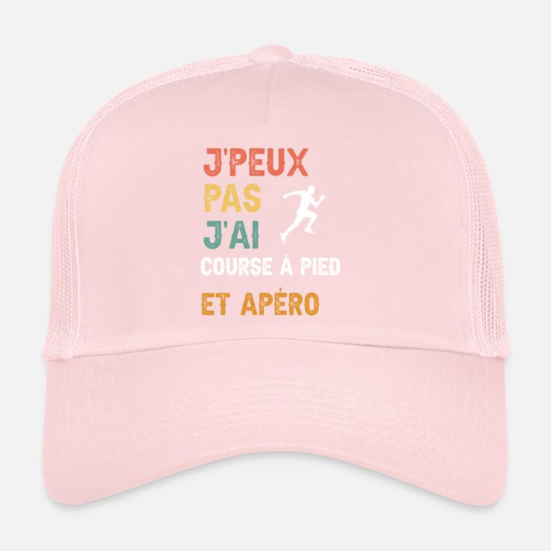 I can't I ran and vintage aperitif Trucker Cap