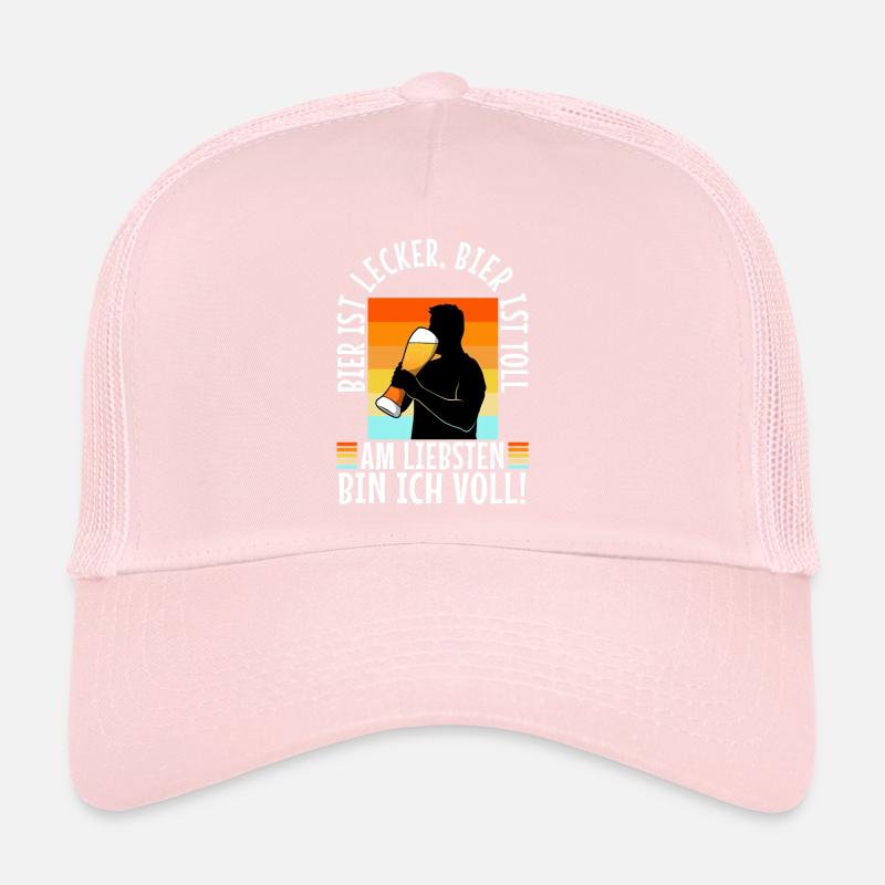 La bière est délicieuse, la bière est excellente, de préférence Casquette trucker 