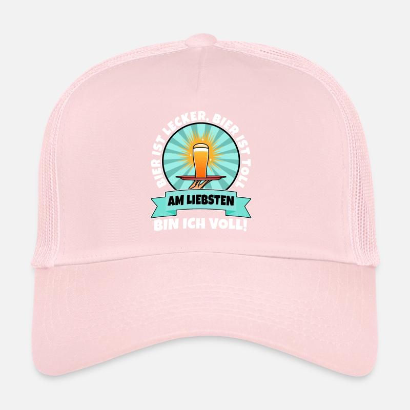 La bière est délicieuse, la bière est excellente, de préférence Casquette trucker 