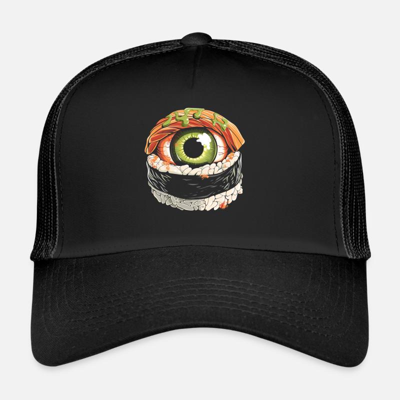Weirdcore Ästhetik Sashimi Augapfel Sushi Gruselig Trucker Cap